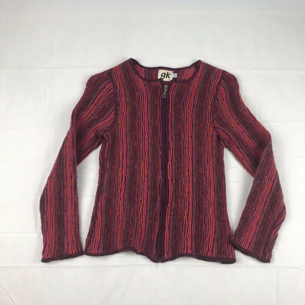 GK small full zip‎ cardigan merino wool 100%